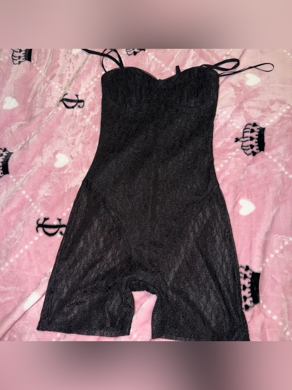 Black Laced Romper